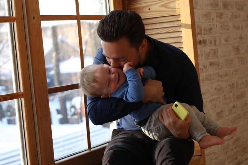 Тимур Мирошниченко с сыном